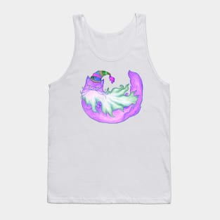 Magical Purple Wizard Cat Tank Top